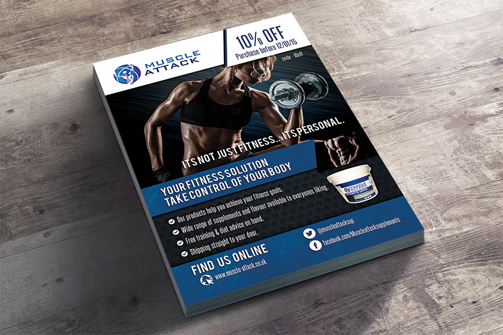 flyer muscle attak magazine bourgogne infographiste dijon designer freelance